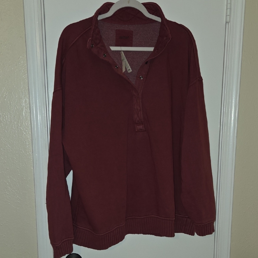 Aerie Oh Snap Cherry Red Top